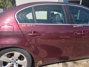 DRZWI PRAWE TYLNE BMW E60 A39/3 BARBERAROT