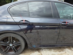 DRZWI PRAWE TYLNE TYŁ BMW F10 416 CARBONSCHWARZ